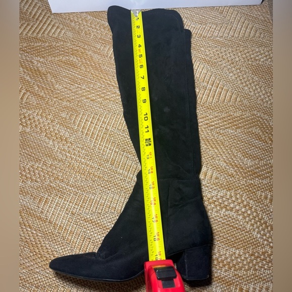 Rockport Women's Black Tall Suede Zip Up Boots,Heeled Boots,Size US 7 - Picture 7 of 9